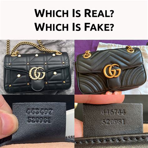 real gucci vs fake purse